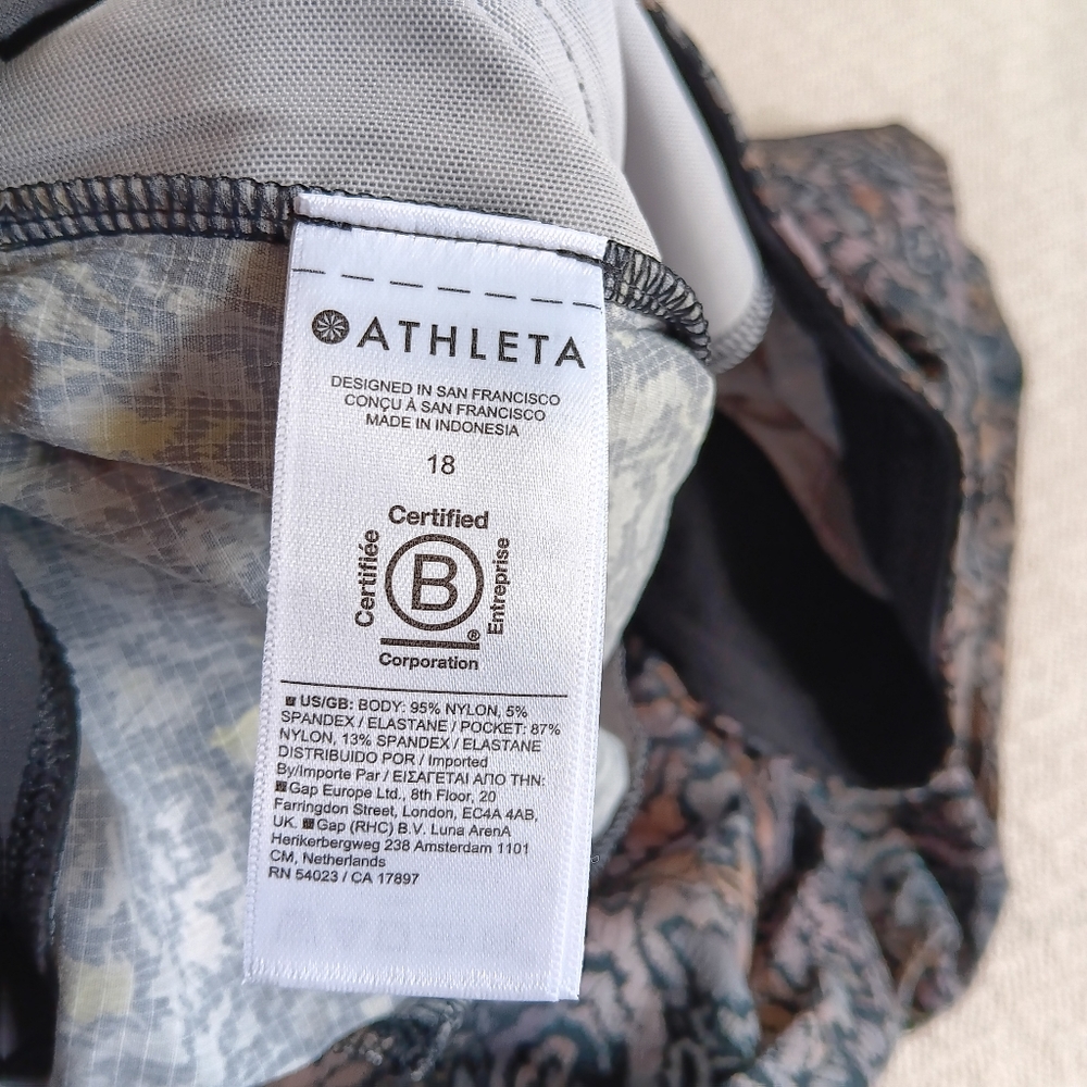 Athleta Black Multi Print Joggers - Picture 12 of 15